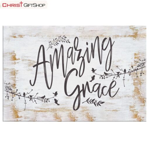 Amazing Grace Wall Art - Christian Wall Art Canvas