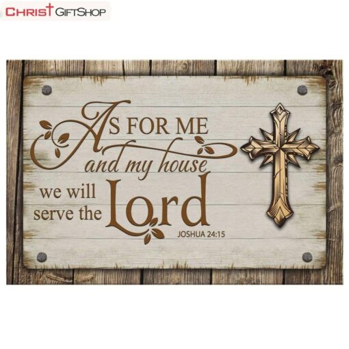 As For Me And My House Joshua 2415, Farmhouse Style Wall Art