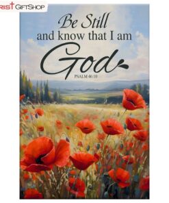 Be Still And Know Psalm 4610, Poppy Field Wall Art