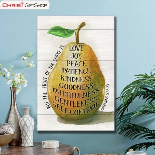 Bible Verse Wall Art Galatians 522-23 The Fruit Of The Spirit Canvas Art