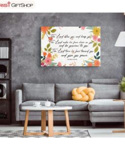 Bible Verse Wall Decor Numbers 624-26 The Lord Bless You And Keep You Poster, Canvas Print