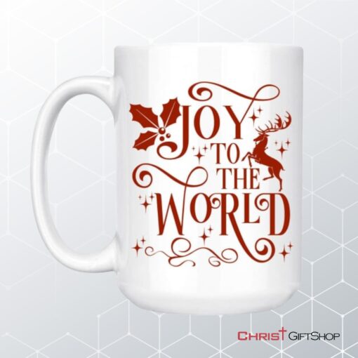 Christian Christmas Coffee Mug, Joy To The World Mug