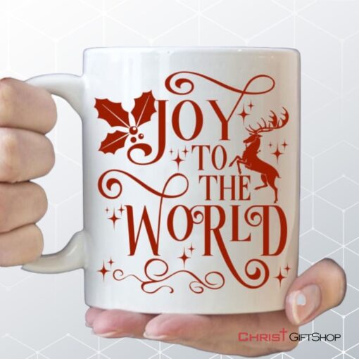 Christian Christmas Coffee Mug, Joy To The World Mug