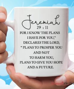 Christian Coffee Mug Jeremiah 2911 For I Know The Plans I Have For You