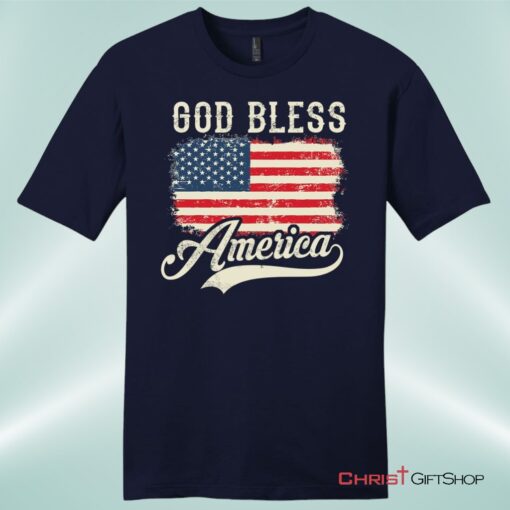 Christian Patriotic Shirts American Flag God Bless America Men's Christian Unisex T Shirt, Sweatshirt, Hoodie