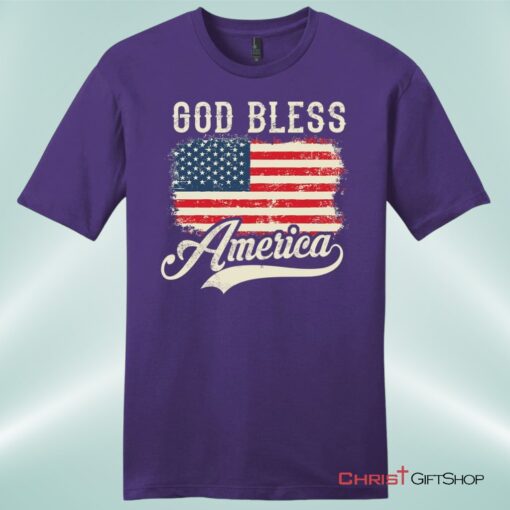 Christian Patriotic Shirts American Flag God Bless America Men's Christian Unisex T Shirt, Sweatshirt, Hoodie