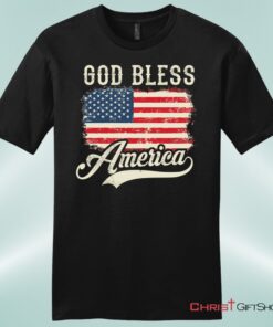 Christian Patriotic Shirts American Flag God Bless America Men's Christian Unisex T Shirt, Sweatshirt, Hoodie