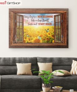 Christian Wall Art Every Day Is A New Beginning Canvas Art