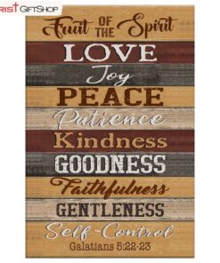 Christian Wall Art Galatians 522-23 Fruit Of The Spirit Poster, Canvas Print