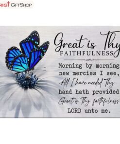 Christian Wall Art Great Is Thy Faithfulness Wall Art Canvas