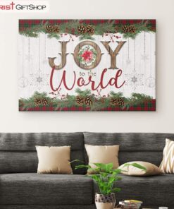 Christmas Wall Art Joy To The World Poster, Canvas Print, Christian Christmas Gifts