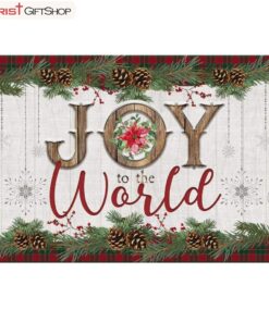 Christmas Wall Art Joy To The World Poster, Canvas Print, Christian Christmas Gifts