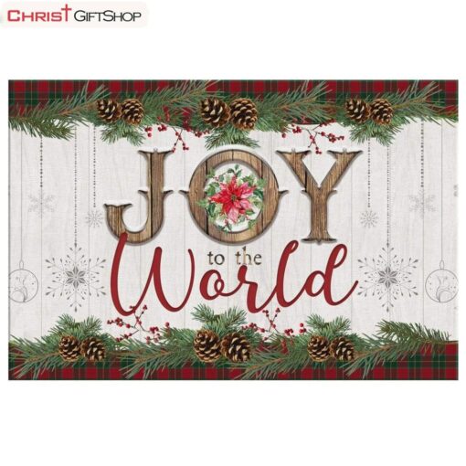 Christmas Wall Art Joy To The World Poster, Canvas Print, Christian Christmas Gifts