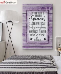 Colossians 46 Kjv Canvas Wall Art