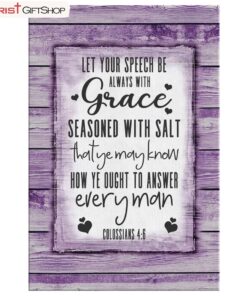 Colossians 46 Kjv Canvas Wall Art