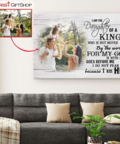 Daughter Of A King Custom Photo Canvas Wall Art