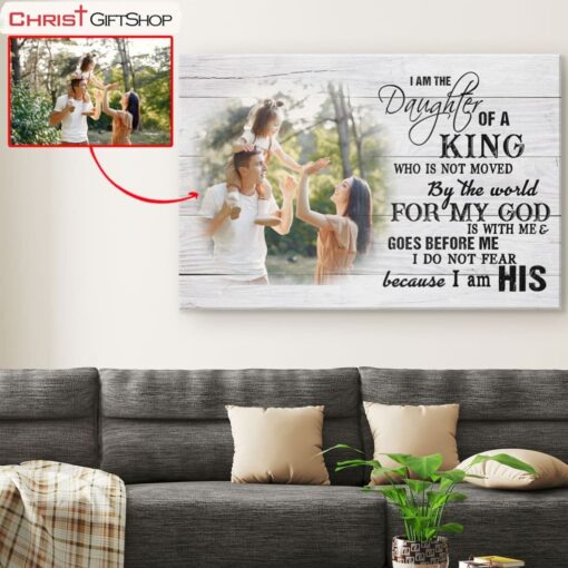 Daughter Of A King Custom Photo Canvas Wall Art