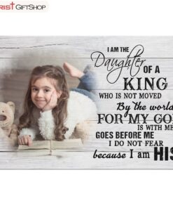 Daughter Of A King Custom Photo Canvas Wall Art