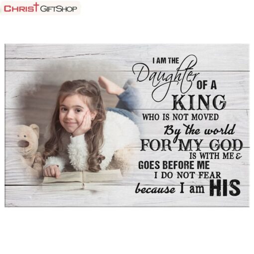 Daughter Of A King Custom Photo Canvas Wall Art