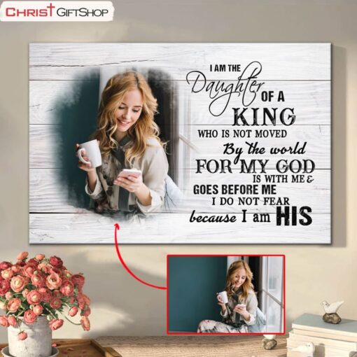 Daughter Of A King Custom Photo Canvas Wall Art