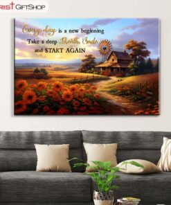 Every Day Is A New Beginning, American Barn Wall Art