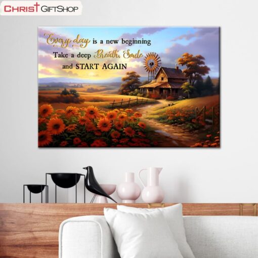 Every Day Is A New Beginning, American Barn Wall Art