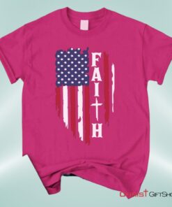 Faith And American Flag Christian Unisex T Shirt, Sweatshirt, Hoodie