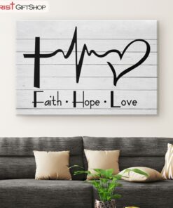 Faith Hope Love Canvas Wall Art