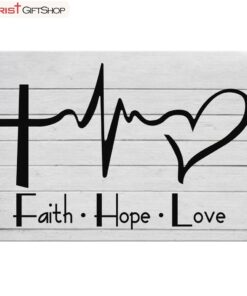 Faith Hope Love Canvas Wall Art