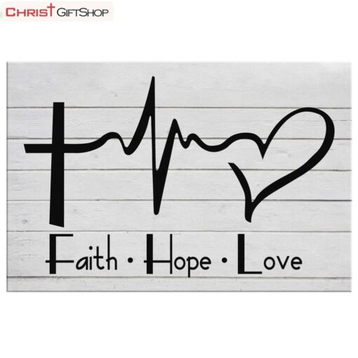 Faith Hope Love Canvas Wall Art