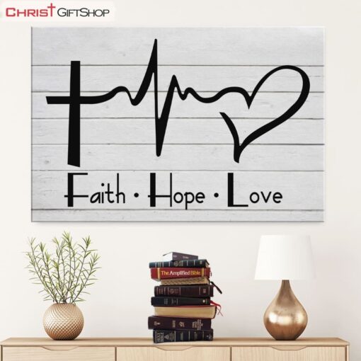 Faith Hope Love Canvas Wall Art