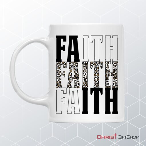 Faith Leopard Coffee Mug