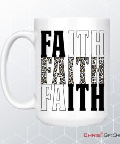 Faith Leopard Coffee Mug