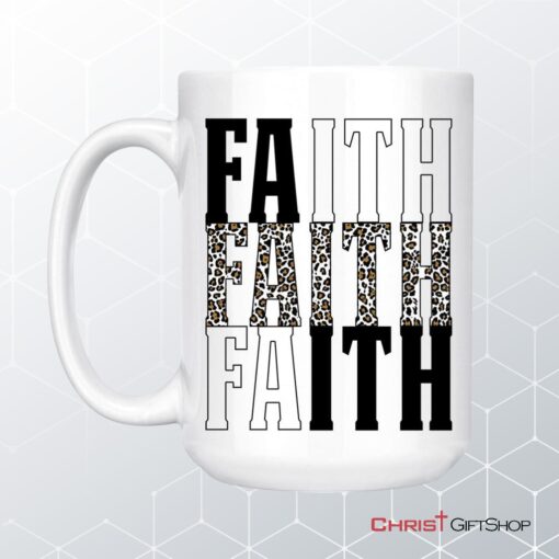 Faith Leopard Coffee Mug