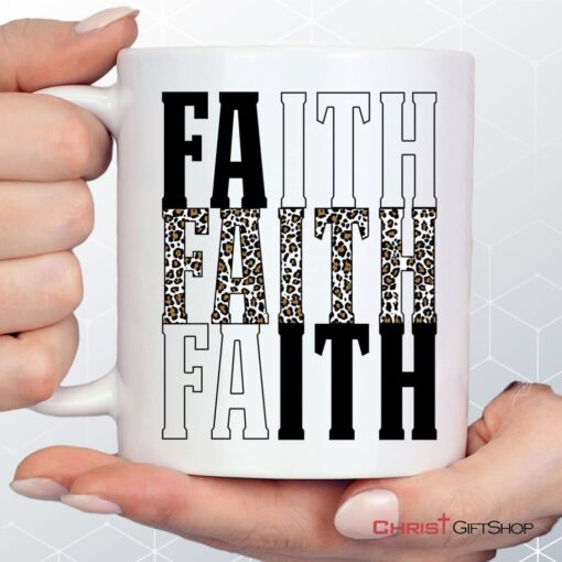 Faith Leopard Coffee Mug