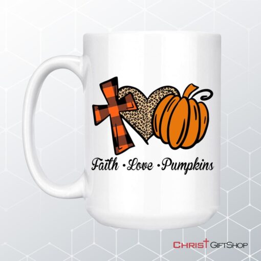 Faith Love Pumpkins Coffee Mug