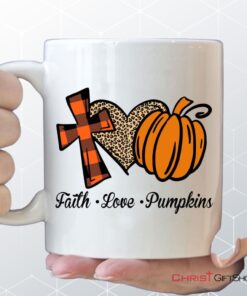 Faith Love Pumpkins Coffee Mug