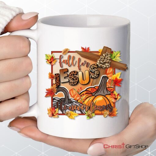 Fall For Jesus Pumpkins Cross Coffee Mug