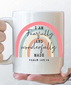 Fearfully And Wonderfully Made Psalm 13914 Rainbow Coffee Mug