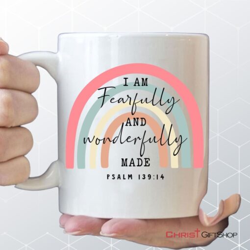 Fearfully And Wonderfully Made Psalm 13914 Rainbow Coffee Mug