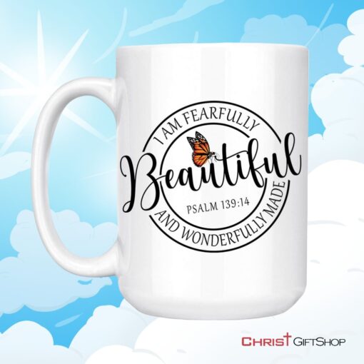 Fearfully And Wonderfully Made, Butterfly Ceramic Mugs