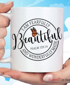 Fearfully And Wonderfully Made, Butterfly Ceramic Mugs