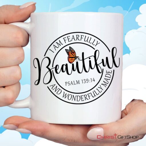 Fearfully And Wonderfully Made, Butterfly Ceramic Mugs