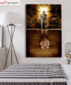 Female Warrior, Daughter Of A King Child Of God Wall Art Canvas