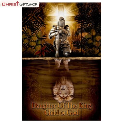 Female Warrior, Daughter Of A King Child Of God Wall Art Canvas