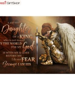 Female Warrior I Am The Daughter Of A King Canvas Wall Art