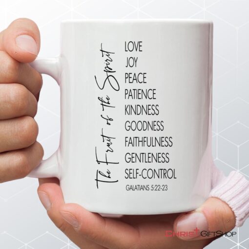 Fruit Of The Spirit Galatians 522 23 Bible Verse Mug