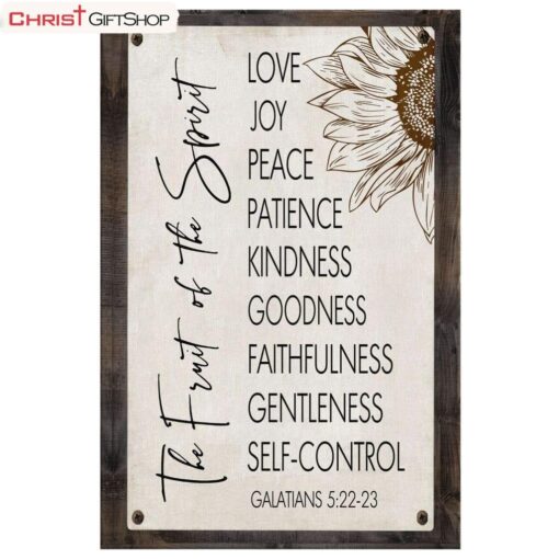 Fruit Of The Spirit Galatians 522-23 Canvas Wall Art