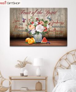 Fruit Of The Spirit Galatians 522-23 Christian Wall Art Canvas