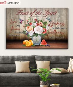 Fruit Of The Spirit Galatians 522-23 Christian Wall Art Canvas